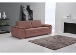 Schlafsofa EGOITALIANO "Cecilia, modern & elegant, erstklassiger Sitzkomfort, Dauerschläfer", braun (cedar wood), B:234cm H:85cm T:102cm, Sofas, Schlafsofa, inkl. Matratze und hochwertigem Metallbettrahmen, toller Schlafkomfort