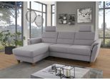 Ecksofa HOME AFFAIRE "Palmera L-Form, B: 244 cm - OTTO. Verlässliche Qualität.", silber, B:244cm H:89cm T:163cm, 100% Polyester;Struktur (100% Polyester);Luxus-Microfaser in Lederoptik (100% Polyester), Sofas, Ecksofa, optional Bettfunktion & Bettkasten, Federkern
