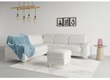 Ecksofa SIT & MORE "Sinatra L-Form", silber, B:251cm H:85cm T:231cm, 98% Polyester, 2% Polyamid, Sofas, Ecksofa, optional mit Kopfteilverstellung und Armteilfunktion