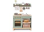 Spielküche MUSTERKIND "Magnolia, salbei/natur", grün (mint, natur), Spielküchen, KinderB:69cm H:62cm T:36cm, Spielküche, B:69cm H:62cm T:36cm
