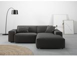 Ecksofa HOME AFFAIRE "Glimminge L-Form auch in Breitcord, Feincord + Easy care-Bezug", grau (anthrazit), B:234cm H:71cm T:191cm, 100% Polyester, Sofas, Ecksofa, Breite 234, Zierkissen