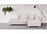 Ecksofa OTTO HOME "Suyala", beige, B:258cm H:85cm T:168cm, 100% Polyester, Sofas, Ecksofa, L-Form mit Hocker