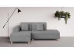 Ecksofa OTTO HOME "Suyala", grau (hellgrau), B:258cm H:85cm T:168cm, 100% Polyester, Sofas, Ecksofa, L-Form mit Hocker