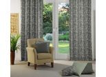 Vorhang ADAM "Flower Cuvée" Gr. 2, grün (olivgrün), B:145cm H:175cm, Jacquard, Baumwolle (Bio-Baumwolle), Gardinen, Vorhang, aus 100% Bio-Baumwolle