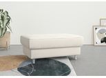 Stauraumhocker SIT & MORE "Apulia", beige (creme), B:104cm H:48cm T:71cm, Webstoff (100% Polyester);Struktur weich ( 90% Polyester, 10% Polyamis, );Luxus-Microfaser Euphoria (100% Polyester);Samtoptik (100% Polyester), Hocker, Stauraumhocker, mit Stauraum