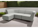 Sofaelement DOMO COLLECTION "Sonna, individuell zusammenstellbar", silber, B:73cm H:77cm T:103cm, 100% Olefin, Polsterelemente, Sofaelement, Einzelelemente für Terrasse, Garten und Balkon, speziell für Outdoor