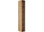 Bücherregal GAMI "Enzo", braun (eiche helvezia), B:33cm H:235cm T:45cm, Holzwerkstoff, Regale, Bücherregal, Verschiedene Module einfach zu kombinieren