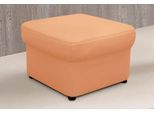 Hocker DOMO COLLECTION "Papenburg", orange (pfirsich), B:57cm H:41cm T:57cm, Luxus-Microfaser (100% Polyester);Struktur ( 90% Polyester, 10% Polyacryl);Microfaser PRIMABELLE (100% Polyester);Kunstleder SOFTLUX;Chenilleoptik (95% Polyester, 5% Polyamid);Webstoff (100% Polyester), Hocker, Hocker, in großer Farbvielfalt