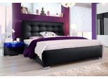 Polsterbett MAINTAL, schwarz, B:167cm H:107cm L:212cm, Betten, Polsterbett, Made in Germany