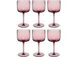 Weinglas "Weingläser Like Glass 270 ml 6er Set", pink (grape), 6 tlg., Glas, LIKE. BY VILLEROY & BOCH, Trinkgefäße, Weinglas