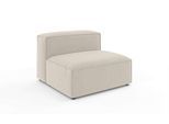 Sessel OTTO HOME "HAILY Sofa-Mittelelement, Maße B/T/H: 100/100/72 cm", beige (hellbeige), B:100cm H:72cm T:100cm, 100% Polyester, Sessel, Sessel, als Modul oder separat verwendbar, für individuelle Zusammenstellung