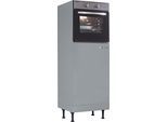 Backofen/Kühlumbauschrank KOCHSTATION "KS-Cara", grau (basaltgrau), B:60cm H:176,6cm T:58,4cm, Schränke, Backofen/Kühlumbauschrank