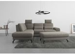 Ecksofa SIT & MORE "Cinturo L-Form", braun (schlamm), B:260cm H:88cm T:226cm, Sofas, Ecksofa, inklusive Sitztiefenverstellung und Federkern, Sitzhöhe 45 cm