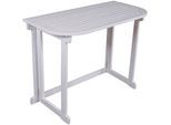 Gartentisch GARDEN PLEASURE "MANILA", weiß (weiß, weiß, weiß, weiß, weiß, weiß, weiß), B:76cm H:50cm T:50cm, Tische, Gartentisch
