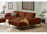 Ecksofa W.SCHILLIG "run, Designsofa mit tollem Sitzkomfort, bequem, L-Form", orange (terracotta w82), B:319cm H:88cm T:178cm, Longlife Xtra-Leder Z73: Naturwalkleder der Luxusklasse aus den erlesensten Rohhäuten. Hautstärke 1, 1 – 1, 3 mm;ROHLEDER Jacquard-Flachgewebe Q2 W60 (63% Polyester, 37% Polyacryl);ROHLEDER Chenille-Flachgewebe Q2 W77 (68% Polyacryl, 32% Polyester);Stoff S37 (100% Polyester