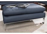 Hocker CALIA ITALIA "Dave", blau, B:95cm H:42cm T:68cm, Hocker, Hocker, mit Kufenfuß