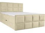 Boxspringbett HOME AFFAIRE "Timeo", beige (cream), B:184cm L:210cm, Komplettbetten, Boxspringbett, in den Breiten 120,140,160 & 180 cm erhältlich