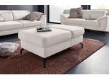 Hocker SIT & MORE "Percy", beige (linen), B:114cm H:46cm T:71cm, Hocker, Hocker, Fußhöhe 15cm, mit Klappfunktion, wahlweise in 2 Fußfarben