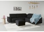 Ecksofa SIT & MORE "Sinatra L-Form", schwarz, B:251cm H:85cm T:231cm, 98% Polyester, 2% Polyamid, Sofas, Ecksofa, optional mit Kopfteilverstellung und Armteilfunktion