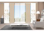 Schiebegardine VISION S "AYENE 6er SET" Gr. 1, beige (sand), B:60cm H:260cm, Polyester, Gardinen, Schiebegardine, Schiebevorhang Digidruck 6er Set AYENE