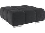 Hocker COTTA "Orion", schwarz (charcoal), B:103cm H:42cm T:103cm, 100% Polyester, Hocker, Hocker