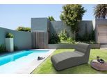 Relaxliege DOMO COLLECTION "Soleil, pflegeleichter und wetterfester Bezug", grau (anthrazit), B:73cm H:80cm T:169cm, 100% solution dyed Acryl, Sofas, Relaxliege, Outdoor, besonderes Design und Formgebung, individuell erweiterbar