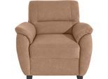 Sessel SIT & MORE "Pandora", braun, B:103cm H:91cm T:90cm, Luxus-Microfaser ALTARA NUBUCK (100% Polyester);Luxus-Microfaser (100% Polyester);Luxus-Microfaser ALTARA NUBUCK (100% Polyester), Sessel, Sessel