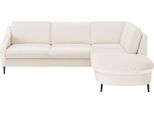 Ecksofa SIT & MORE "Soul L-Form", beige, B:257cm H:90cm T:239cm, 100% Polyester, Sofas, Ecksofa, wahlweise mit Bettfunktion und Bettkasten oder Schubkasten