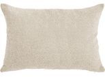Kissenhülle DONE. "Touch", beige (sand), B:60cm L:40cm, Polyester, Obermaterial: 57% Polyacryl, 43% Polyester, Kissenbezüge, Kissenhülle, Einfarbige Kissenhülle aus weichem Bouclé-Stoff