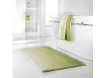 Badematte DYCKHOFF "Colori 09285" Gr. 1, grün, H:14mm, Bio-Baumwolle, Badematten, Badematte