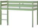 Spielbett HOPPEKIDS "ECO COMFORT, Hochbett, in 2 Einzelbetten teilbar", grün, B:81cm H:114cm L:166cm, Betten, Spielbett, Höhe 72cm, Farbe & Größe & Matratze