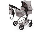 Kombi-Puppenwagen BAYER "Vario, Grau", grau, Puppenwagen, KinderB:42cm H:86cm T:65cm, Kunststoff, Metall, Kombi-Puppenwagen, inkl. Wickeltasche, B:42cm H:86cm T:65cm