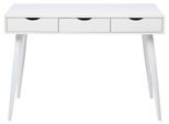Schreibtisch ACTONA GROUP "Neptun", weiß (, weiß, weiß), B:110cm H:77,1cm T:50cm, Tische, Schreibtisch, Bürotisch, Arbeitstisch, mit 3 Schubladen, Breite 110 cm