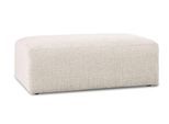 Polsterhocker INOSIGN "Koa", cream, B:114cm H:44cm T:61cm, 100% Polyester, Hocker, Polsterhocker, Wellenunterfederung, weicher Lounge-Sitzkomfort
