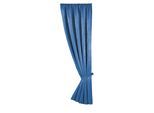 Vorhang WECKBRODT "Linz" Gr. 2, blau, B:140cm H:175cm, Polyester, Gardinen, Vorhang, Jacquard, blickdicht, edler Glanz, mit Raffhalter, Gardine, Store