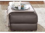 Hocker CALIA ITALIA "Gaia, hochwertiger, edler Lederhocker mit erstklassigem Sitzkomfort", braun, B:67cm H:44cm T:90cm, Leder SORRENTO - 100% Leder;Leder BULL - 100% Leder, Hocker, Hocker