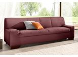 2-Sitzer DOMO COLLECTION "Norma Top, elegant und modern, flache Armlehnen, komfortabel", rot (kaminrot), B:192cm H:77cm T:90cm, Sofas, 2-Sitzer