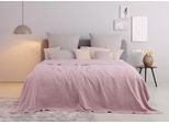 Tagesdecke OTTO HOME "Mira", rosa (rosé), B:250cm L:280cm, Baumwolle, Tagesdecken, Tagesdecke, leichte Tagesdecke aus 100% Baumwolle, uni Überwurf, ohne Füllung