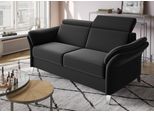 2,5-Sitzer SIT & MORE "Vincenzo", schwarz, B:186cm H:84cm T:93cm, Sofas, 2 5-Sitzer