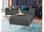 Hocker W.SCHILLIG "montanaa", grau (anthrazit z69), B:71cm H:42cm T:71cm, Hocker, Hocker, mit Metallfüßen in Silber matt, Breite 71 cm