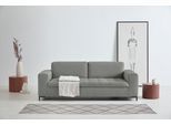 3-Sitzer OTTO PRODUCTS "Grazzo, zeitlos und elegant, moderne Sitzheftung", grau (taupe), B:218cm H:80cm T:90cm, 100% Polyester (recycelt), Sofas, 3-Sitzer, hochwertige Stoffe aus recyceltem Material, Steppung im Sitzbereich
