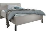 Futonbett WIEMANN "Quito", grau (champagner, dekor, kunstleder champagner), B:149cm L:218cm, Betten, Futonbett, 4-fach Liegehöhenverstellung
