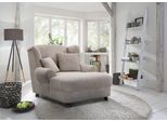 XXL-Sessel HOME AFFAIRE "Oase, B: 120 cm, Sitzhöhe: 50 cm - OTTO. Verlässliche Qualität.", grau (taupe), B:120cm H:101cm T:142cm, 100% Polyester, Sessel, XXL-Sessel, mit 2 Zierkissen & Massivholzfüße