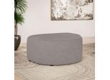 Polsterhocker OTTO HOME "ADELLA passed zur Serie, Maße B/T/H: 92/69/43 cm", beige (taupe), B:92cm H:43cm T:69cm, 100% Polyester, Hocker, Polsterhocker, Hocker mit Wellenunterfederung, runde Form, auch in Cord