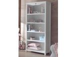 Kinderregal VIPACK "Amori, mit 5 geräumigen Fächern, 4 feste Böden", weiß, B:90cm H:190cm T:40cm, Holzwerkstoff, MDF, Regale, Kinderregal, bietet viel Stauraum im Zimmer, weiß lackiert