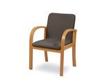 Esszimmersessel HOME AFFAIRE "LINA707", beige (buche natur, elephant), B:60cm H:85cm T:50cm, 100% Polyester, Sessel, Esszimmersessel, Extra-confort, Fleckenabweisendes Gewebe, Massivholz