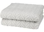 Handtücher ROSS "Sensual 9001", grau (chrom), B:50cm L:100cm, Frottier, Obermaterial: 100% Baumwolle, Handtücher, Handtücher, 100% Baumwolle
