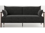 Schlafsofa PLAYBOY "Sylvie", anthrazit, B:201cm H:88cm T:85cm, Sofas, Schlafsofa, Schlafsofa