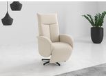 TV-Sessel SIT & MORE "Juma, inkl. Drehfunktion & Kopfteilverstellung", beige (creme), B:75cm H:110cm T:82cm, 95% Polyester 5%Polyamid, Sessel, TV-Sessel, Höhe Armlehne 66 cm, wahlweise mit Aufstehhilfe, 2 Motoren und Akku