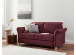 2,5-Sitzer SIT & MORE "Darwin", rot (bordeaux), B:179cm H:83cm T:96cm, Sofas, 2 5-Sitzer, inklusive Federkern, wahlweise mit Kopfteilverstellung
